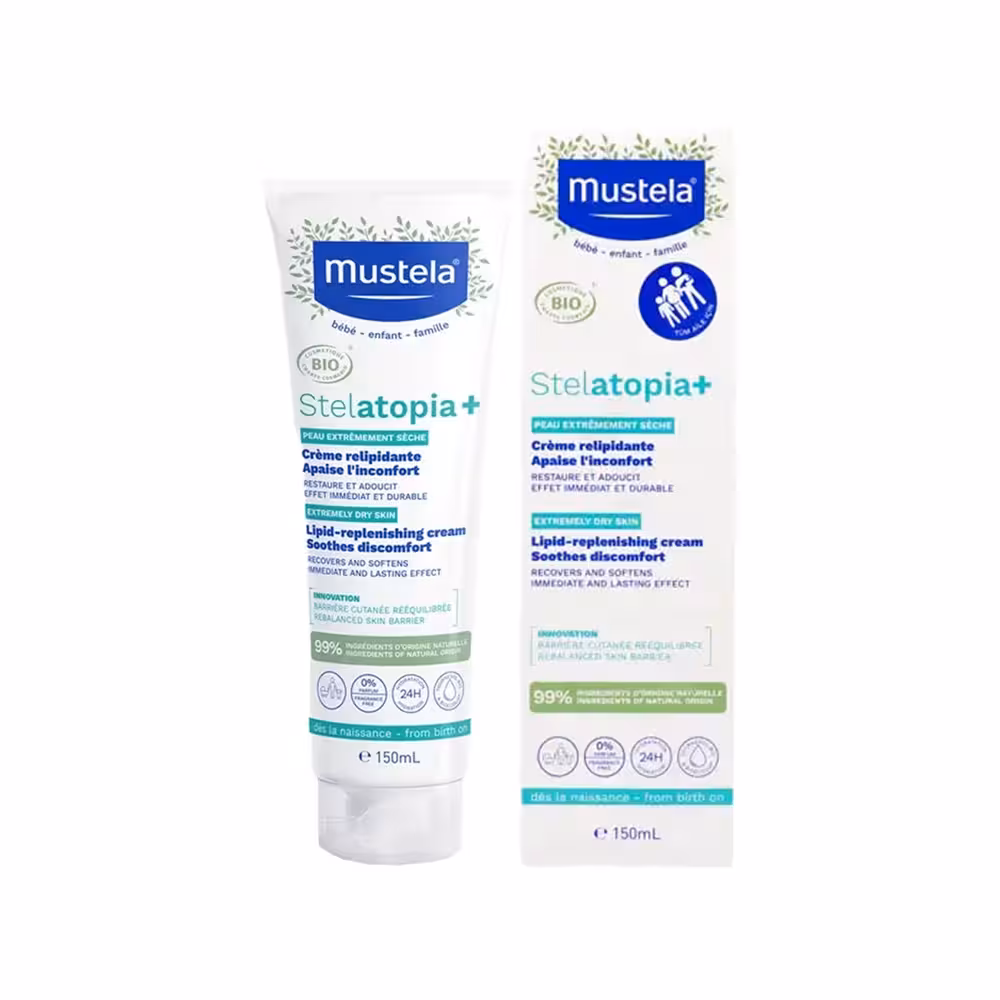کرم دست و صورت استلاتوپیا موستلا Mustela حجم 150 میل