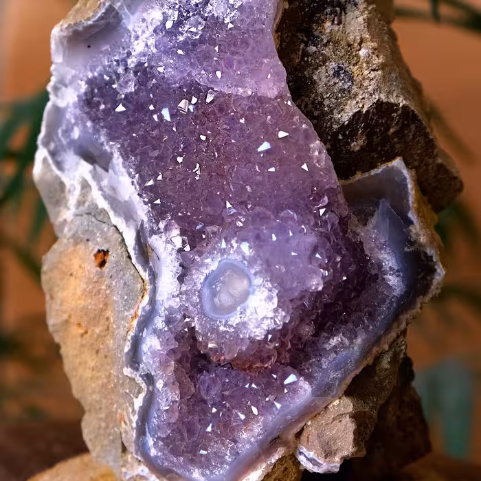 سنگ رومیزی آماتیس با پایه چوبی