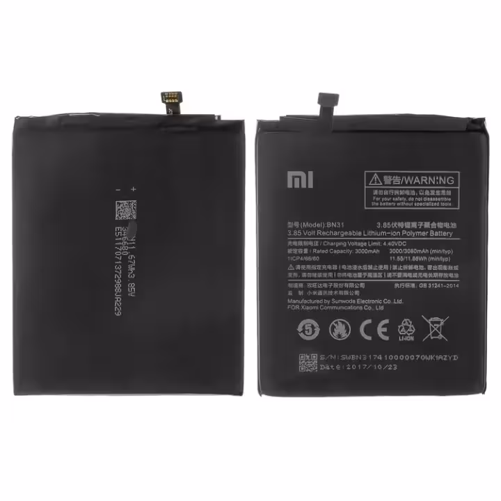 BATTERY BN31 XIAOMI Mi A1 Redmi Note 5A 3080mA