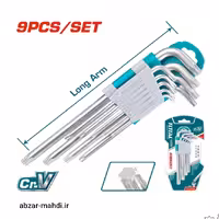 آچار آلن ستاره ای 9عددی توتال مدل TAT106392