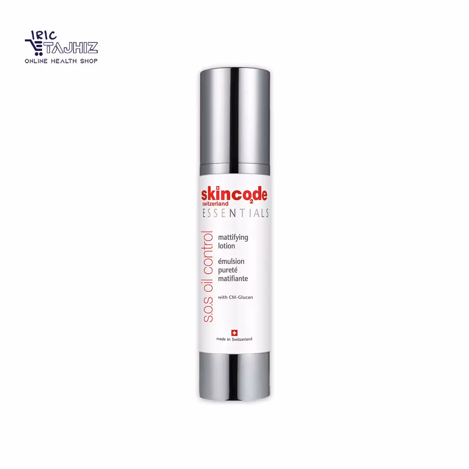 لوسیون مات کننده پوست چرب اسکین کد Skincode مدل S.O.S Oil Control حجم 50 میلی لیتر