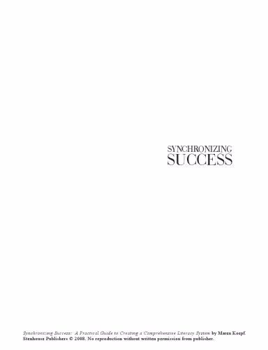خرید و دانلود نسخه کامل کتاب Synchronizing Success: A Practical Guide to Creating a Comprehensive Literacy System