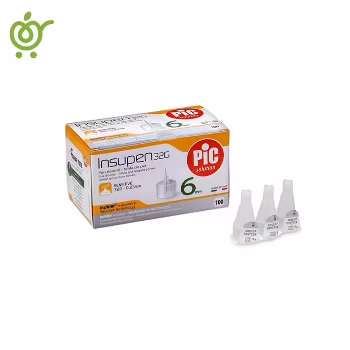 سرسوزن قلم انسولین پیک PIC 6mm | فروشگاه اینترنتی سیب 115