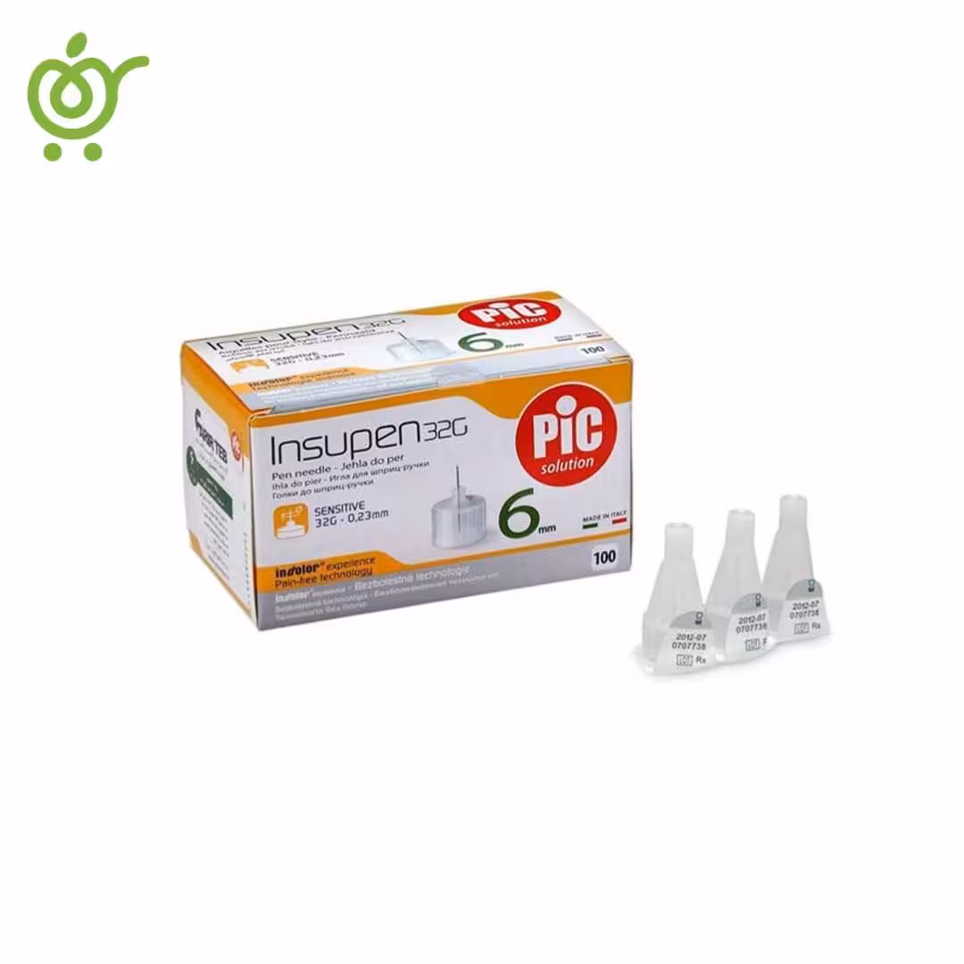 سرسوزن قلم انسولین پیک PIC 6mm | فروشگاه اینترنتی سیب 115