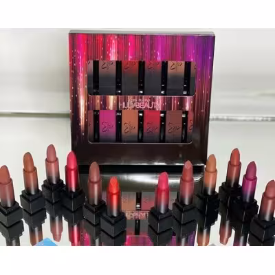 پک رژ لب جامد مات هدی بیوتی 12 عددی HUDA BEAUTY LIPSTICK
