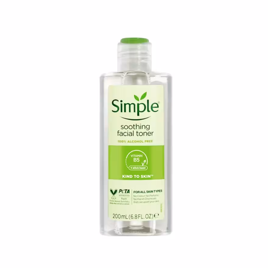 تونر آرامش بخش صورت سیمپل مدل Soothing Facial Toner مناسب انواع پوست حجم 200 میلی لیتر