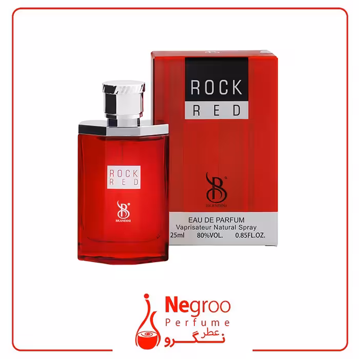 عطر جیبی مردانه برندینی مدل راک رد حجم 25 میلی لیتر