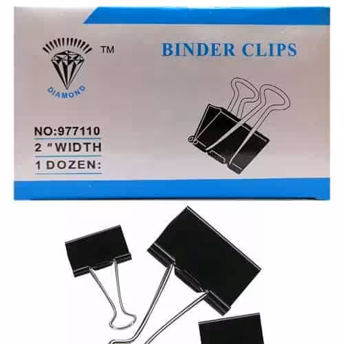 گیره دوبل سایز 51 میلی متر بسته 12 عددی