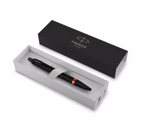 خودکار پارکر آی ام مات مشکی حلقه نارنجی - Parker IM