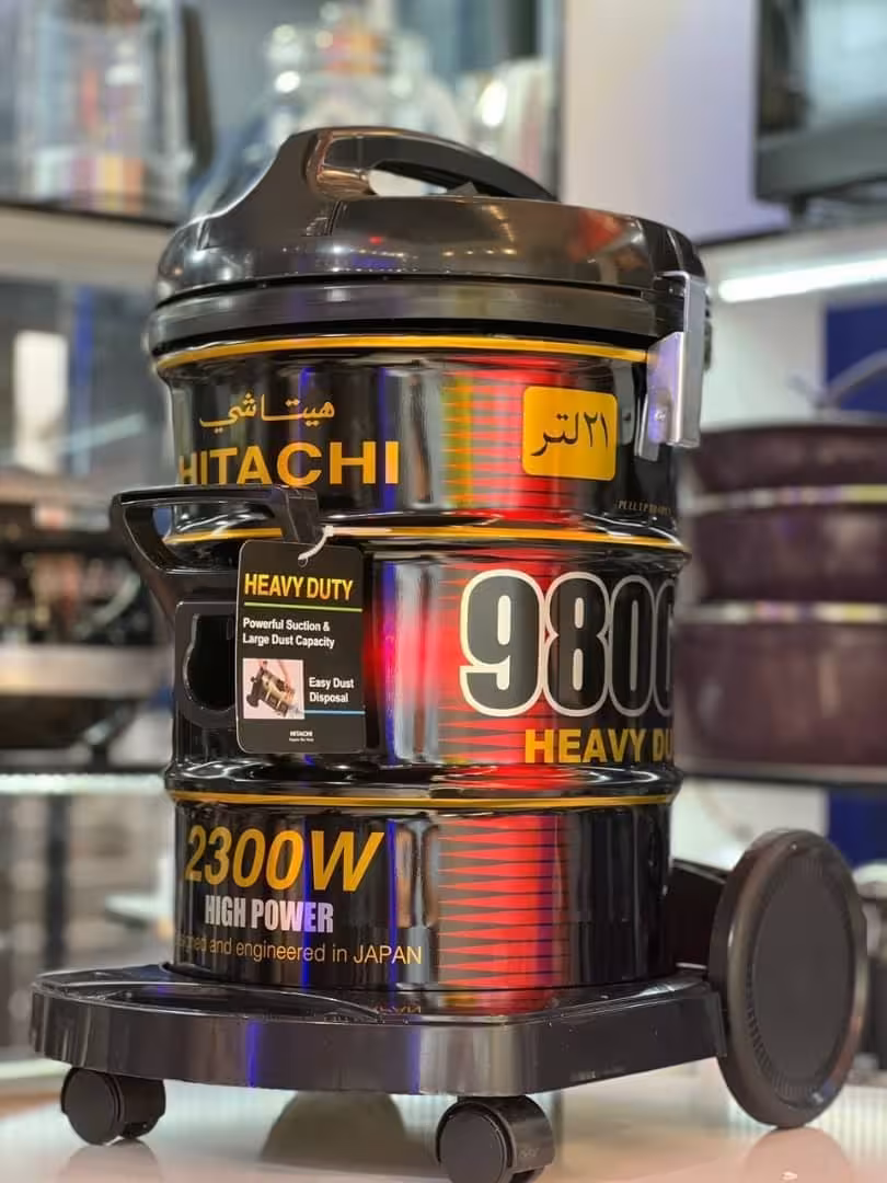 جاروبرقی سطلی (هیتاچی ژاپن)مدل CV-9800 YJ خدمات پس از فروش(ارسال در تهران 3الی 4 ساعت)(مکش قدرتمند) (مکش ذرات ریز و قطعات بزرگ )ارسال سریع به تمام شهرها
