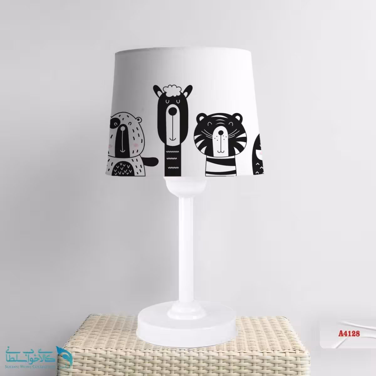 آباژور اتاق کودک طرح کلبه حیوانات کد A4128