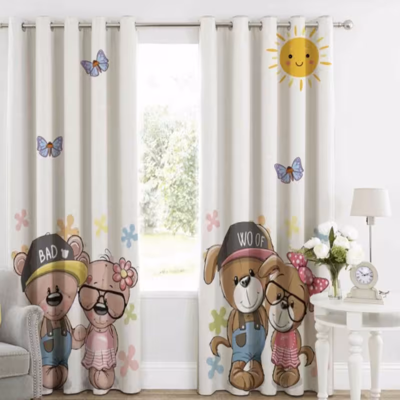 پرده چاپی  پانچ  اتاق کودک کد 919