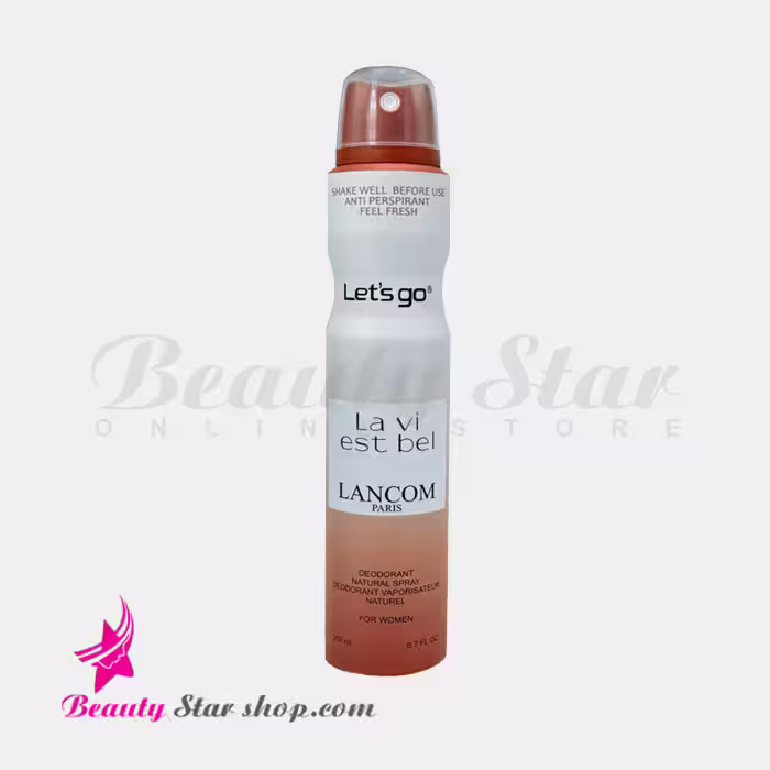 اسپری خوشبو کننده بدن زنانه لتس گو مدل Lancome La Vie Est Belle حجم 200 میلی لیتر