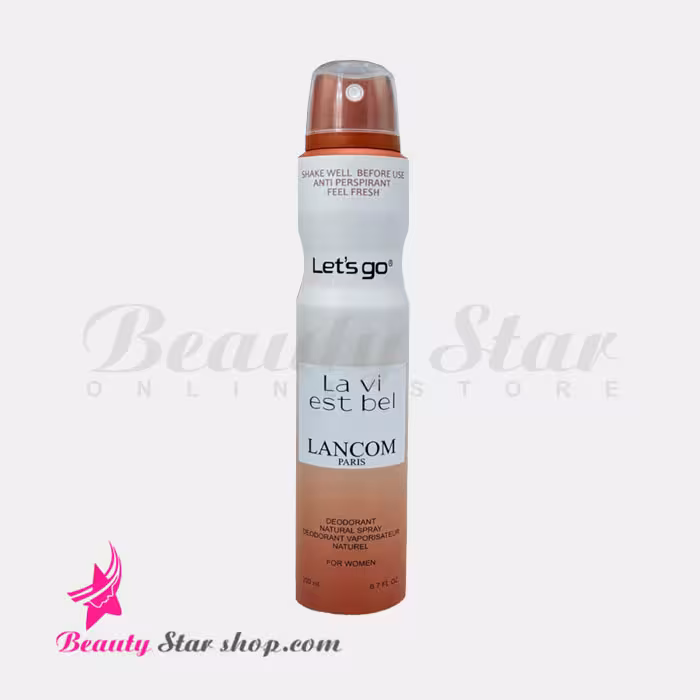 اسپری خوشبو کننده بدن زنانه لتس گو مدل Lancome La Vie Est Belle حجم 200 میلی لیتر