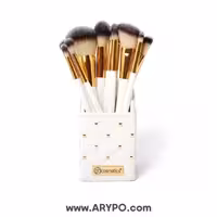 ست براش 12 تایی BH مدل White Studded Elegance