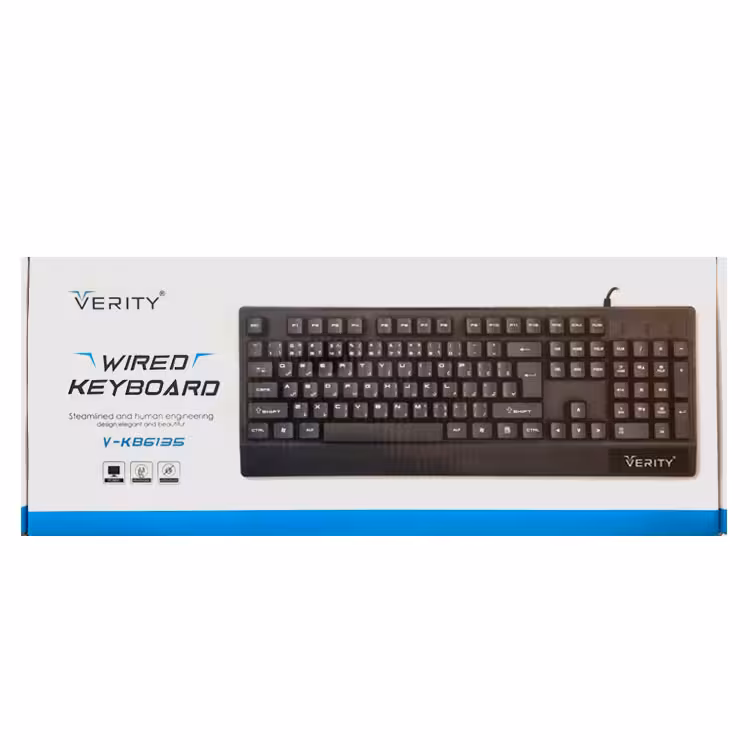 کیبورد سیمدار VERITY 6135