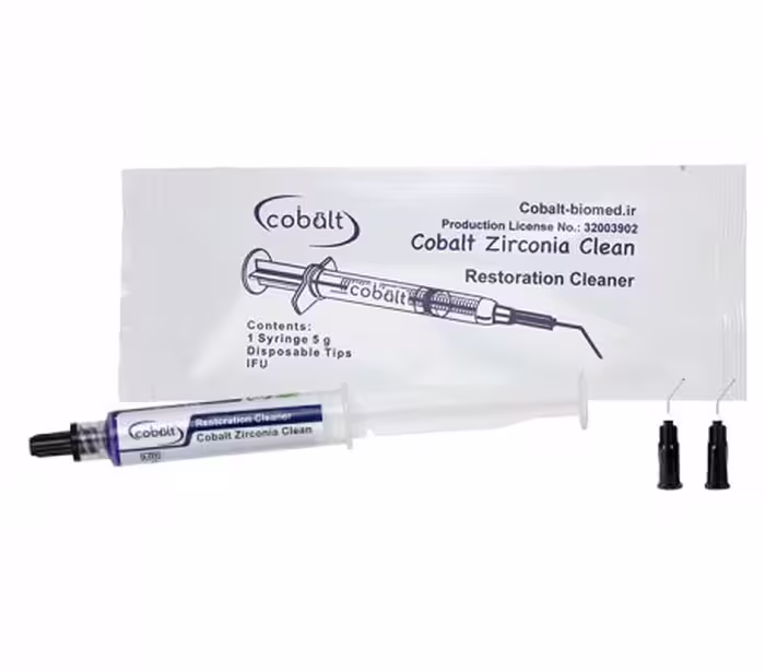 ژل تمیزکننده دندانپزشکی رستوریشن Zirconia Clean، محصول کبالت بایومد