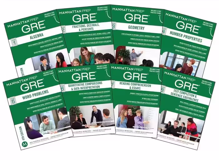 مجموعه هشت جلدی Manhattan Prep GRE Set of 8 Strategy Guides جی ار ایی