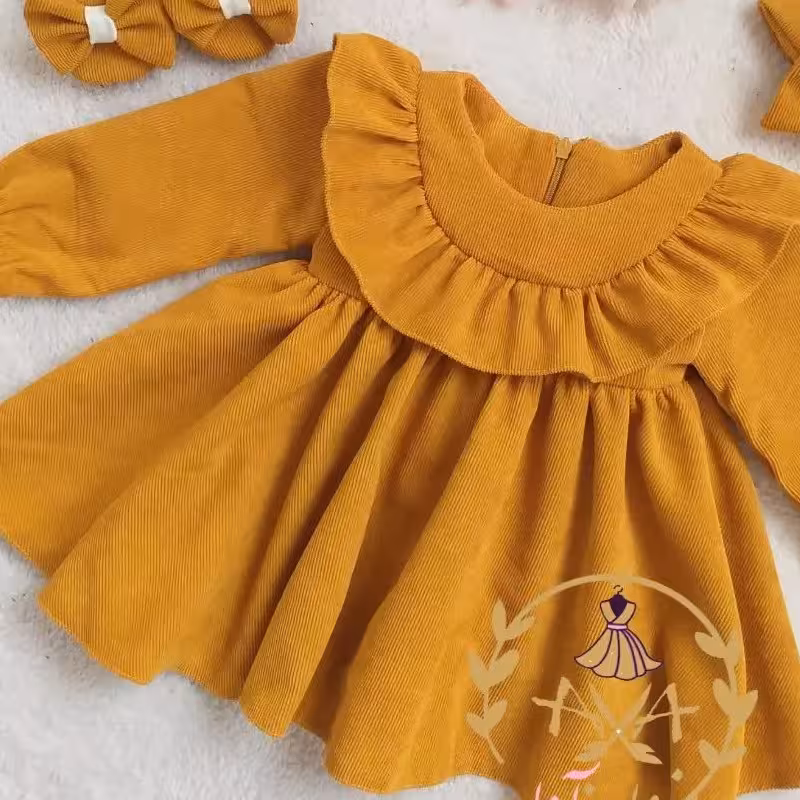 سارافون دخترانه مخمل کبریتی در انواع رنگ ها