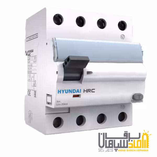 کلید محافظ جان (RCCB) سه پل نول مدل 30mA / 40A برند هیوندای HYUNDAI