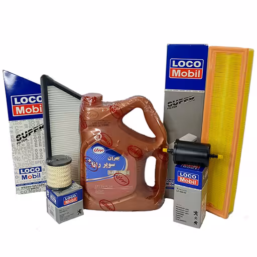 خرید پکیج تعویض روغن پژو 207 بهران با صافی بنزین (طلایی) | اتوموبی