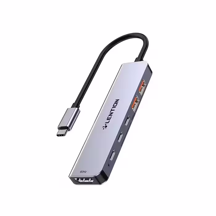 هاب 6 پورت تایپ سی لنشن مدل LENTION CB-CE37