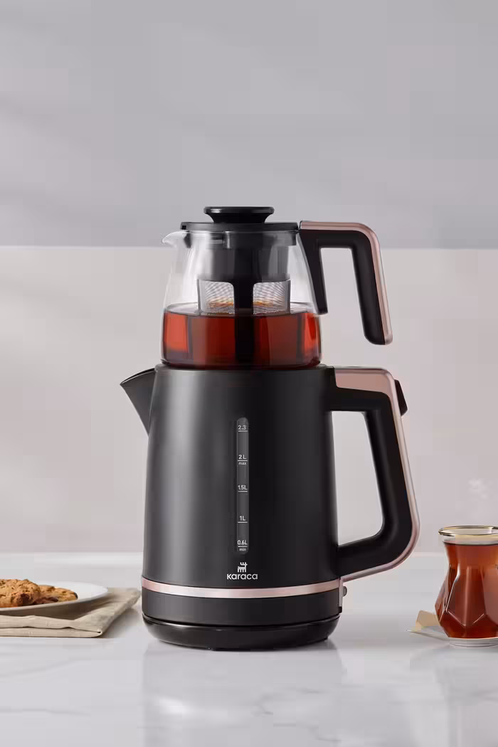 چایساز کاراجا ترکیه مدل Maxi Tea رزگلد