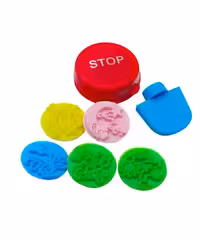 مهر تشویقی شادی 5تیکه گرد بسته(24عددی)