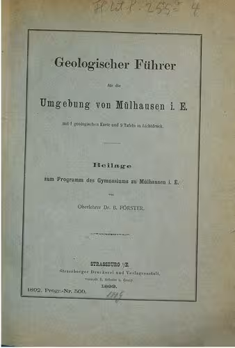 خرید و دانلود نسخه کامل کتاب Geologischer Führer für die Umgebung von Mühlhausen i. E.