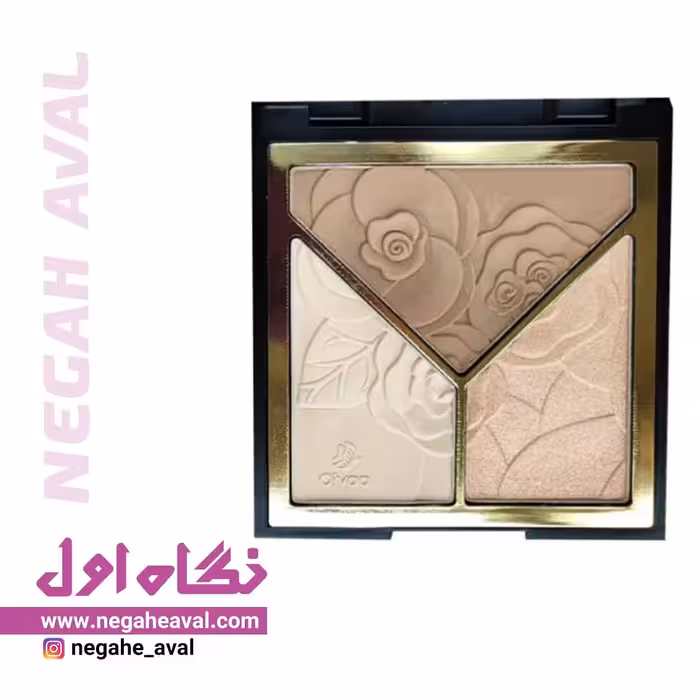 هایلایتر و کانتور پودری سه رنگ اویوا پاریس شماره 01