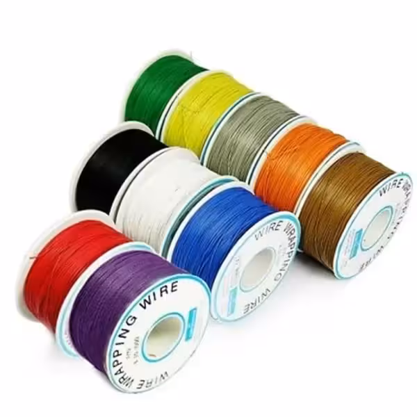 سیم افشان AWG24 سبز-حلقه 610متری