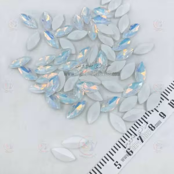 مارکیز چشمی سنگی 7 در 15 ( یخی هفت رنگ ) فروش دانه ای