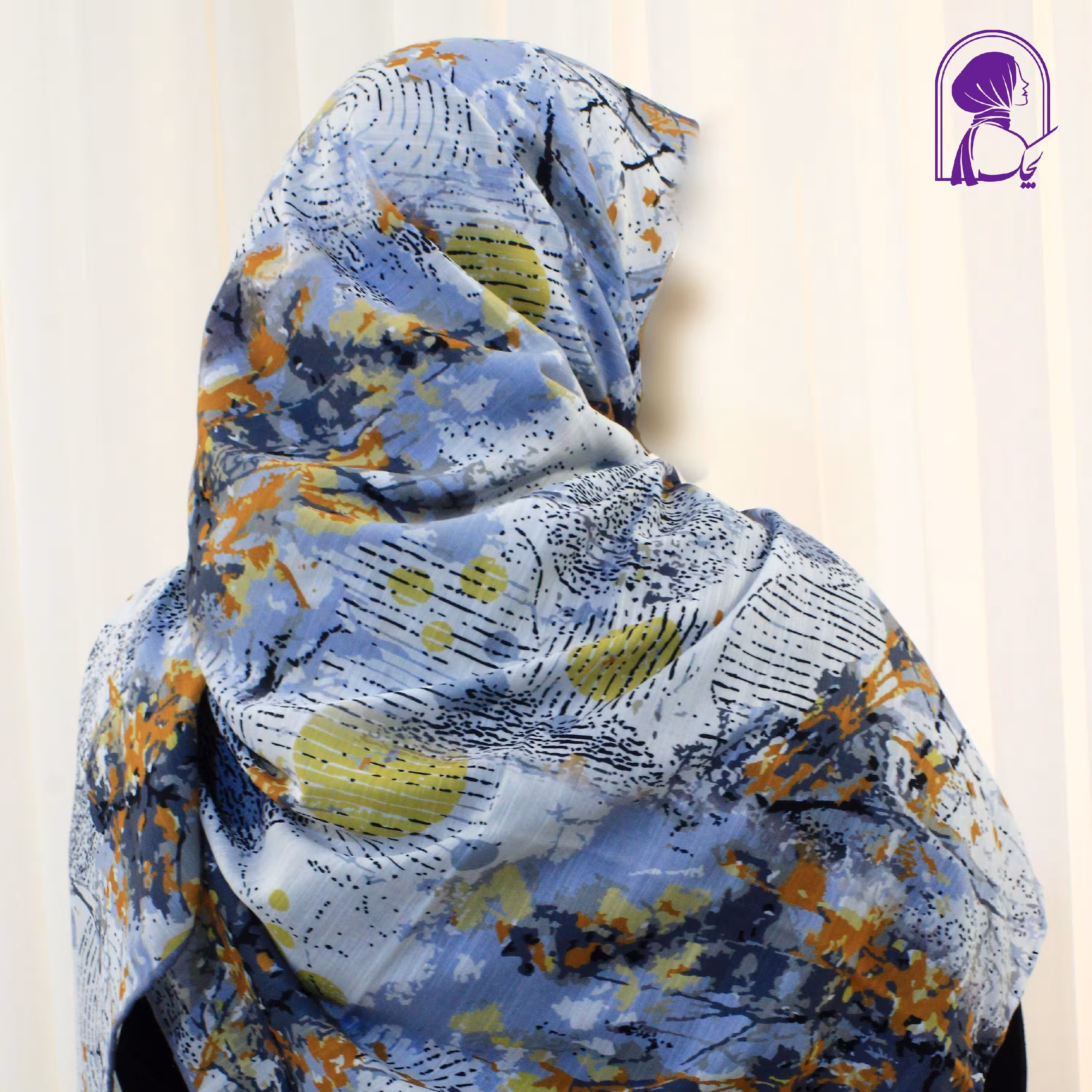 روسری طرحدار نخی خنک