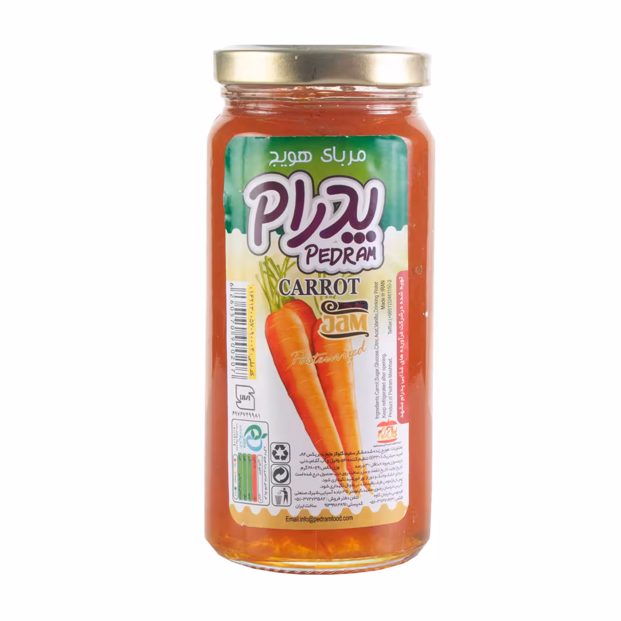 مربا هویج پدرام 280 گرمی