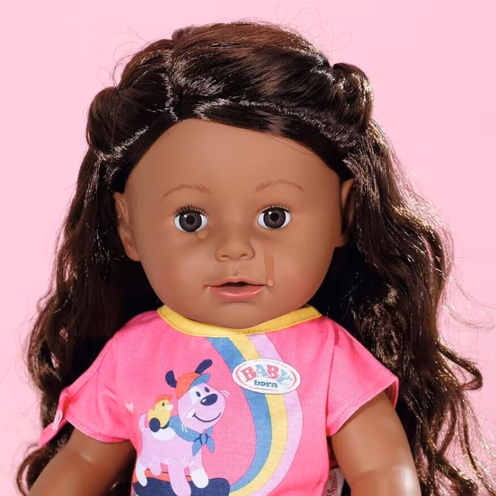 عروسک بیبی بورن مدل خواهر رنگ موی مشکی ارتفاع 43 سانتیمتری -  BABY born Sister Play & Style 43cm