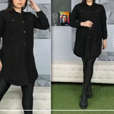 مانتو بافت پشمی مانتو کبریتی اعلای مشکی مدل مانتو کبریتی پارچه اعلا