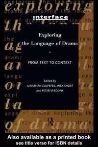 خرید و دانلود نسخه کامل کتاب Exploring the Language of Drama: From Text to Context (Interface)