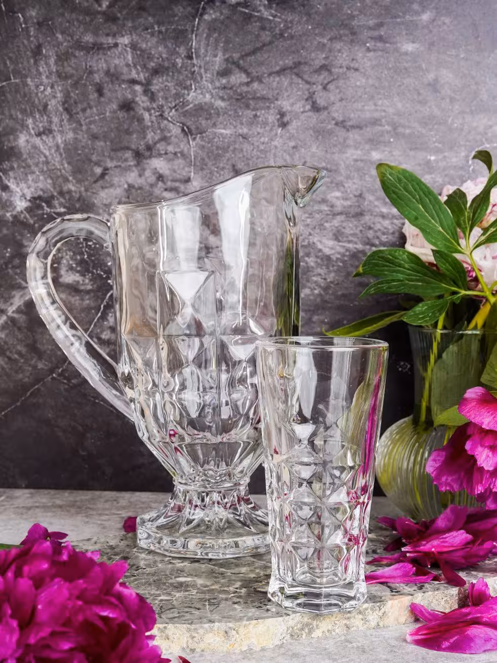 پارچ و لیوان آکوامارین