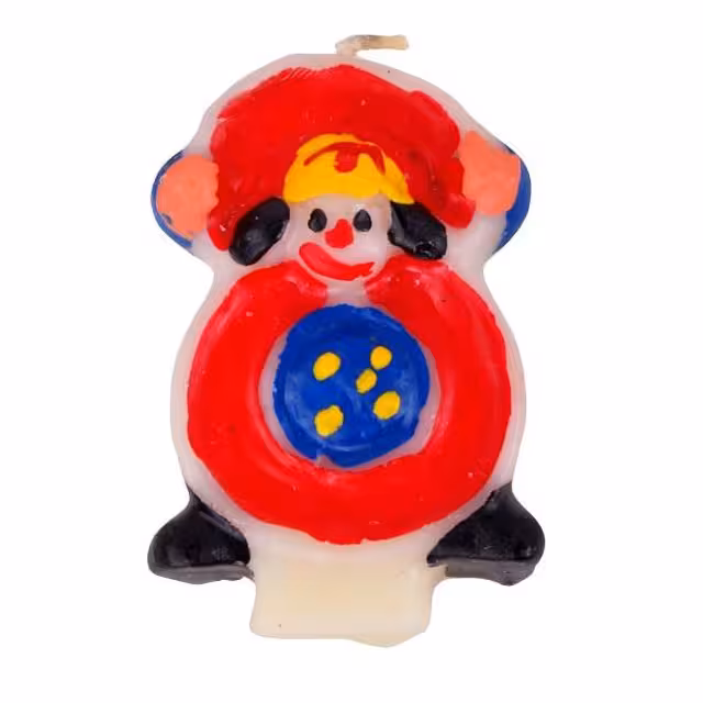 شمع تولد مدل دلقک طرح عدد 8