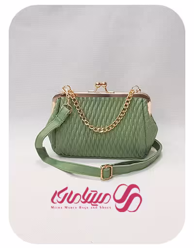 کد 1947 کیف مجلسی دهانه دار طرح بافت