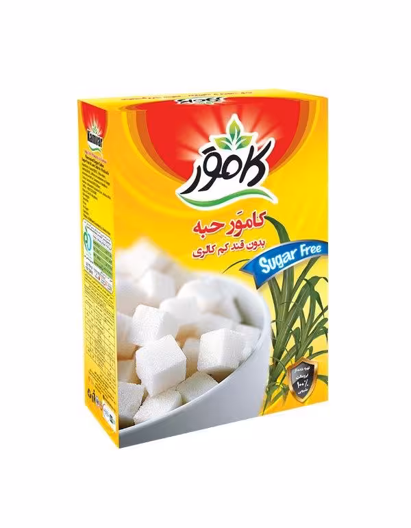 قند حبه ای رژیمی و بدون قند کامور