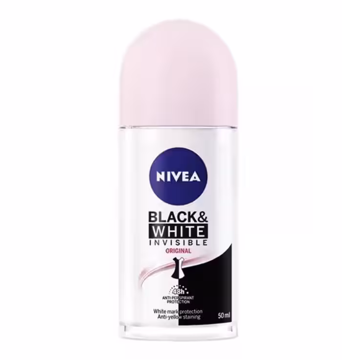 رول ضد تعریق زنانه نیوا مدل NIVEA BLACK AND WHITE INVISIBLEحجم50میل