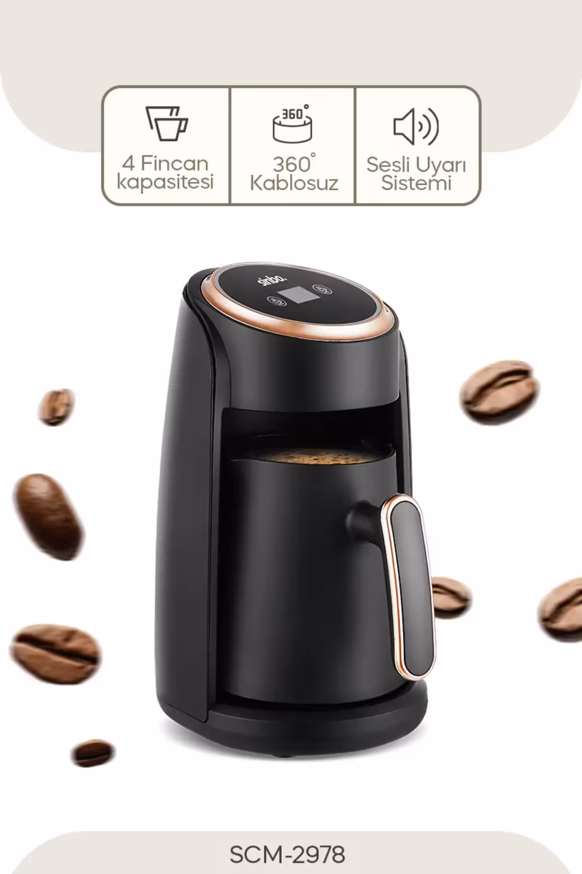 SCM-2978 قهوهساز ترک - 3980
