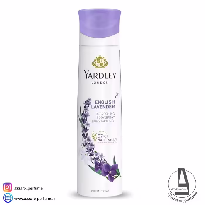 اسپری خوشبوکننده بدن لاوندر انگلیسی یاردلی Yardley English Lavender حجم 150 میل