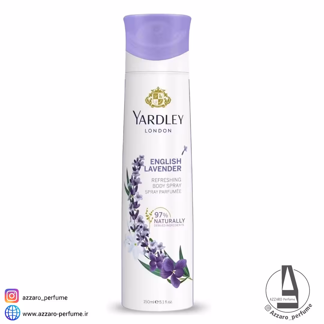 اسپری خوشبوکننده بدن لاوندر انگلیسی یاردلی Yardley English Lavender حجم 150 میل