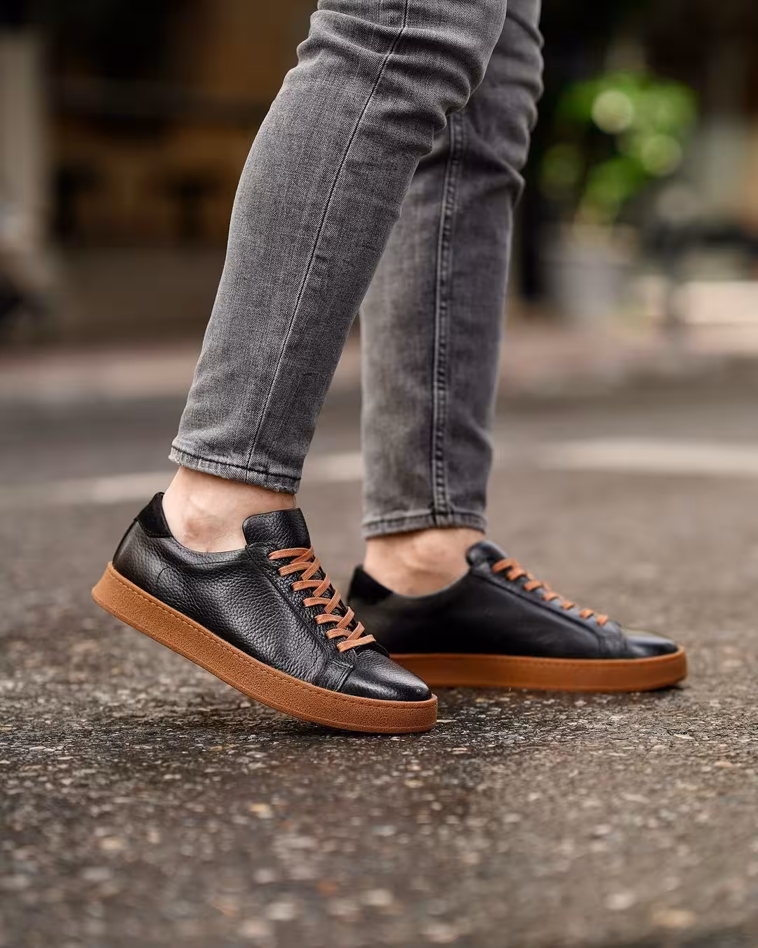 کفش چرم مردانه ونس کد VN004BK رنگ مشکی