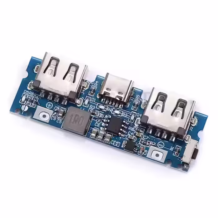 ماژول پاوربانک فست شارژ با ورودی Type-C و دو خروجی USB مدل LX-LBU2C