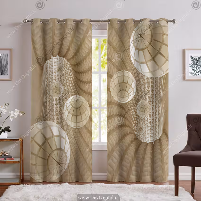 پرده چاپی گوی سه بعدی PK-6472