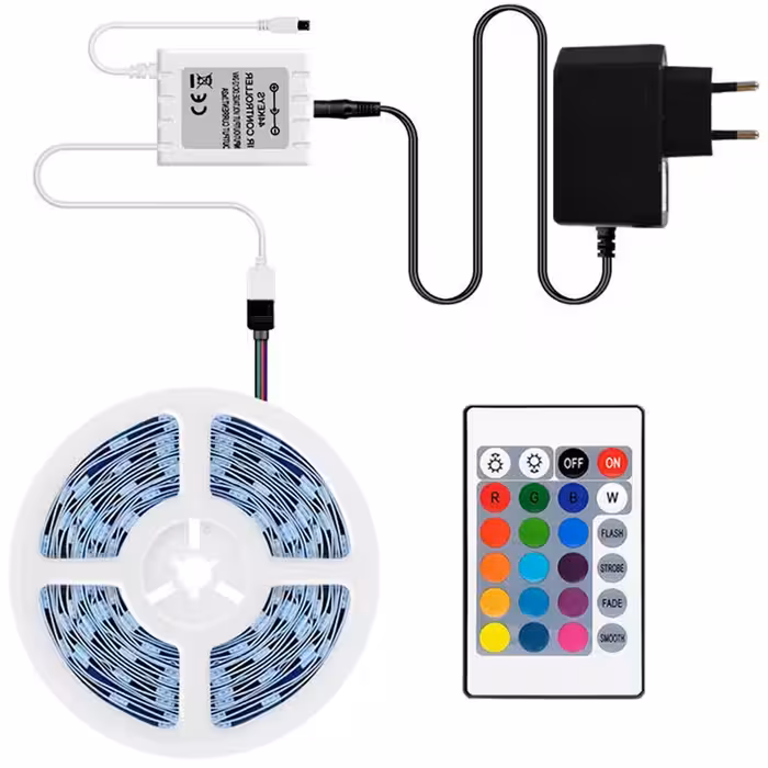 ریسه ال ای دی استریپ مدل RGB 3528 طول 5 متر