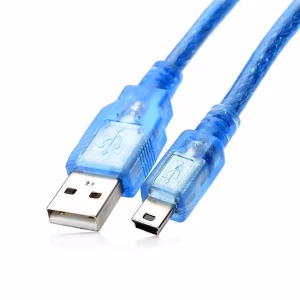 کابل  مینی  یو اس بی شیلددار 50 سانتیمتری usb to mini usb